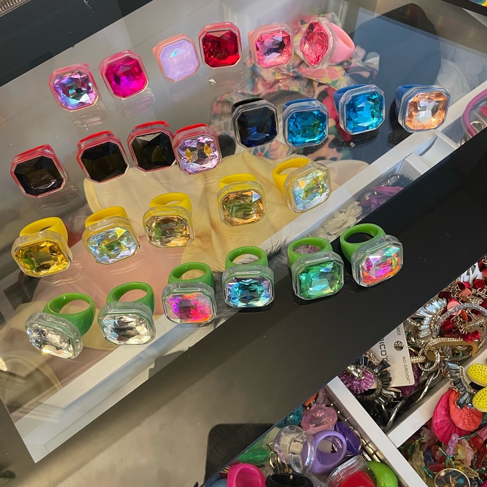 Source Unknown Multicolor Gemstone Rings - Picture 14 of 17
